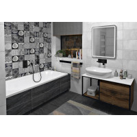Sapho SKARA deska Rockstone 1005x12x470 mm, bílá mat CG024-0101