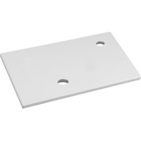 Sapho MINOR deska pod umývátko 40x22, 5cm, baterie vpravo, litý mramor, bílá MR405