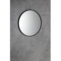 Sapho NOTION SLIM kulaté zrcadlo v rámu ø 40cm, černá mat NT400