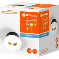 LEDVANCE SPOTLIGHT koupelnové podhledové svítidlo, GU10, 4, 3W, 230V, IP65, bílá AC3146900ZS
