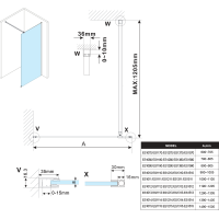 Polysan ESCA čiré sklo 900x2100mm ES1090