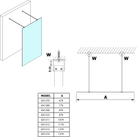 Gelco VARIO čiré sklo 900x2000mm GX1290