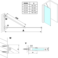 Gelco VARIO čiré sklo 1000x2000mm GX1210