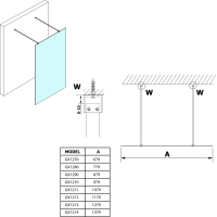 Gelco VARIO čiré sklo 800x2000mm GX1280