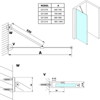 Gelco VARIO čiré sklo 900x2000mm GX1290