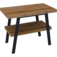 Sapho TWIGA umyvadlový stolek 80x72x50 cm, černá mat/old wood VC442-80-8