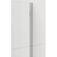Polysan ESCA CHROME jednodílná sprchová zástěna k instalaci ke stěně, matné sklo, 1100 mm ES1111-01