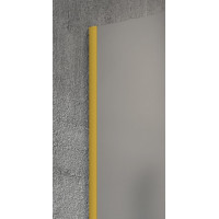 Gelco VARIO GOLD MATT jednodílná sprchová zástěna k instalaci ke stěně, čiré sklo, 1300 mm GX1213-01