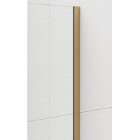 Polysan ESCA GOLD MATT jednodílná sprchová zástěna k instalaci ke stěně, kouřové sklo, 800 mm ES1280-04