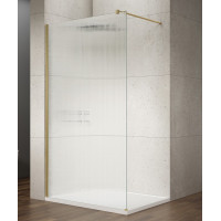 Gelco VARIO GOLD MATT jednodílná sprchová zástěna k instalaci ke stěně, sklo nordic, 700 mm GX1570-10