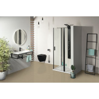 Polysan ZOOM LINE BLACK obdélníkový sprchový kout 1300x1000mm L/P varianta ZL1313BZL3210B