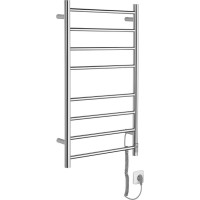 Sapho REDONDO elektrický sušák ručníků s časovačem, kulatý, 500x900 mm, 75 W, nerez lesk ER220T