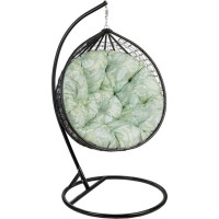 Oboustranný voděodolný sedací polštář do závěsného křesla 130 cm - Primavera/šedý