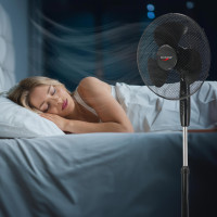 Stojanový ventilátor KOUD 125 cm - černý