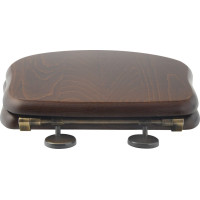 Kerasan RETRO WC sedátko Soft Close, ořech/bronz 108640