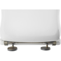 Kerasan RETRO WC sedátko Soft Close, polyester, bílá/bronz 108601