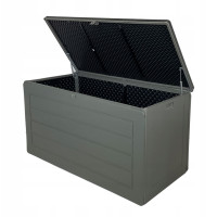 Zahradní úložný box 680 l - šedý