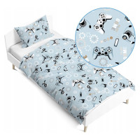 Dětské bavlněné povlečení 140x200 cm BABYMAM PREMIUM - Gamer