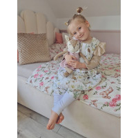 Dětské bavlněné povlečení do postýlky 120x90 cm BABYMAM PREMIUM - Tajemná zahrada