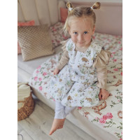 Dětské bavlněné povlečení do postýlky 120x90 cm BABYMAM PREMIUM - Tajemná zahrada