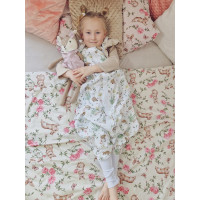 Dětské bavlněné povlečení do postýlky 120x90 cm BABYMAM PREMIUM - Tajemná zahrada