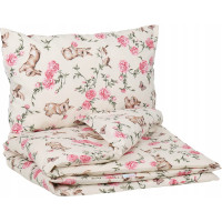 Dětské bavlněné povlečení do postýlky 120x90 cm BABYMAM PREMIUM - Tajemná zahrada