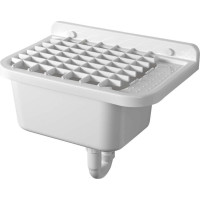 Aqualine Závěsná výlevka s odkládací plochou 50x34cm, plast, bílá PI5050