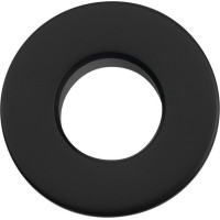 Sapho Kovová krytka přepadu umyvadla, 30 mm, černá mat AR911