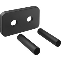 Bruckner WICHER krycí rozeta pro středové připojení 50mm, černá mat 600.315.6