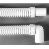 Polysan Odpadní flexi-zkracovatelné dopojení, L-100 cm, koleno 40/40 mm 71725