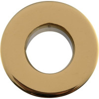 Sapho Kovová krytka přepadu umyvadla, 30 mm, zlato AR912