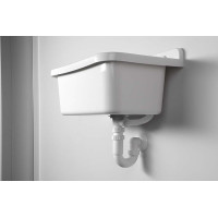 Aqualine Závěsná výlevka s odkládací plochou 60x34cm, plast, bílá PI5060