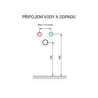 Koupelnová závěsná skříňka BINO s umyvadlem z litého mramoru 121 cm - bílá
