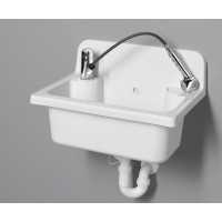 Aqualine Závěsná výlevka 55x37cm, plast, bílá PI5052