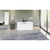 Polysan ASTRA DL MONOLITH nástěnná stojící vana 160x75x60cm, bílá 33611MDL