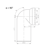 Bruckner Koleno 90 dopojení k WC, 110mm 159.314.0