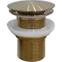 Sapho AURUM umyvadlová výpust 5/4“, click-clack, zlato mat ND-AU200