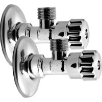 Aqualine MULTITURN rohový ventil 1/2"x3/8", pár, chrom 5316