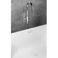 Aqualine SET krytka přepadu, vanová výpust 1"1/2, click-clack, bílá lesk TF9005W