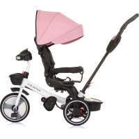 CHIPOLINO Tříkolka se stříškou Be Active 2v1 Pink Linen
