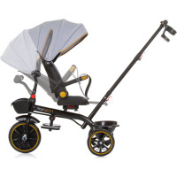 CHIPOLINO Tříkolka se stříškou Max Sport 2v1 Ash Grey
