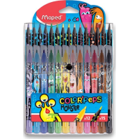 MAPED Fixy Color'Peps Monster 12 ks + 15 ks pastelek