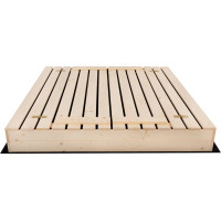 SAND TROPIC Dřevěné pískoviště s lavičkami a příslušenstvím 100x100 cm (přírodní)