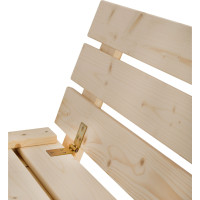 SAND TROPIC Dřevěné pískoviště s lavičkami a příslušenstvím 100x100 cm (přírodní)