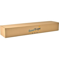 SAND TROPIC Dřevěné pískoviště s lavičkami a příslušenstvím 100x100 cm (přírodní)