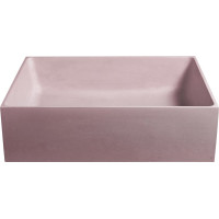 Sapho FORMIGO betonové umyvadlo na desku, 47, 5x36, 5cm, růžová FG121