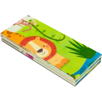 LIONELO Oboustranná podložka na hraní Robby Multicolor Safari + Život ve městě