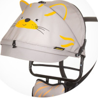 CHIPOLINO Tříkolka se stříškou Pulse 2v1 Tiger