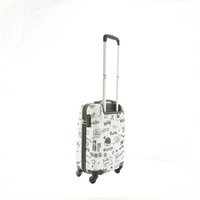 Moderní cestovní kufry LOVE - bílé