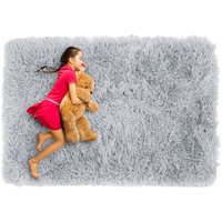 Plyšový dětský koberec MAX ŠEDÝ